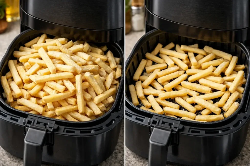 air fryer fries overcrowding mistake